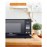 Commercial Chef 1.4-Cu. Ft. Countertop Microwave - Black