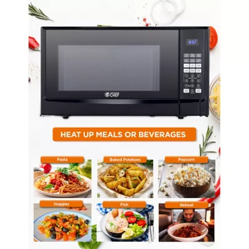 Commercial Chef 1.4-Cu. Ft. Countertop Microwave - Black