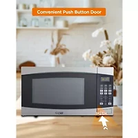 Commercial Chef 1.6-Cu. Ft. Countertop Microwave - Stainless Steel Front