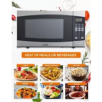 Commercial Chef 1.6-Cu. Ft. Countertop Microwave - Stainless Steel Front