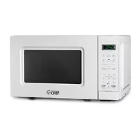 COMMERCIAL CHEF 0.7 Cu. Ft. Countertop Microwave with Digital Display Microwave with 10 Power Levels