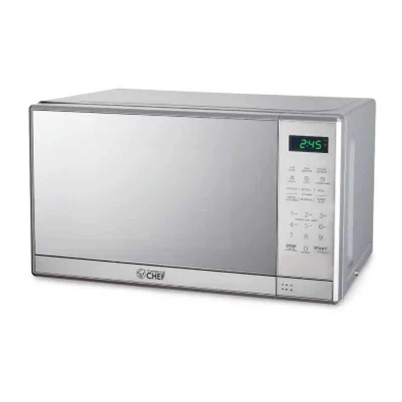 COMMERCIAL CHEF 0.7 Cu. Ft. Countertop Microwave with Digital Display with 10 Power Levels