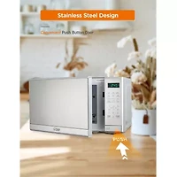 COMMERCIAL CHEF 0.7 Cu. Ft. Countertop Microwave with Digital Display with 10 Power Levels