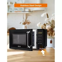 COMMERCIAL CHEF Cu. Ft. Countertop Microwave with Touch Controls & Digital Display & 10 Power Levels