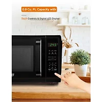 COMMERCIAL CHEF Cu. Ft. Countertop Microwave with Touch Controls & Digital Display & 10 Power Levels