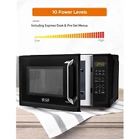 COMMERCIAL CHEF Cu. Ft. Countertop Microwave with Touch Controls & Digital Display & 10 Power Levels