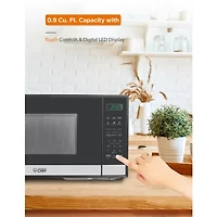 COMMERCIAL CHEF Cu. Ft. Countertop Microwave with Touch Controls & Digital Display & 10 Power Levels