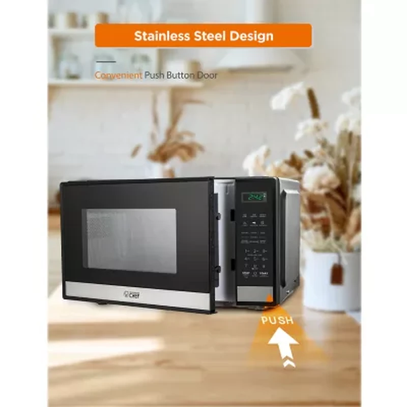 COMMERCIAL CHEF Cu. Ft. Countertop Microwave with Touch Controls & Digital Display & 10 Power Levels