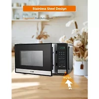 COMMERCIAL CHEF Cu. Ft. Countertop Microwave with Touch Controls & Digital Display & 10 Power Levels