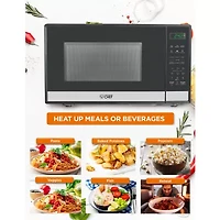 COMMERCIAL CHEF Cu. Ft. Countertop Microwave with Touch Controls & Digital Display & 10 Power Levels