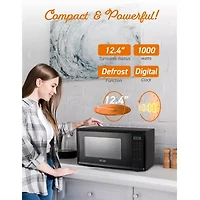 COMMERCIAL CHEF Cu. Ft. Countertop Microwave with Digital Display Microwave & 10 Power Levels