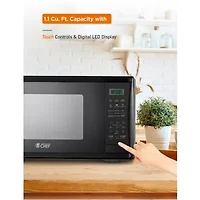 COMMERCIAL CHEF Cu. Ft. Countertop Microwave with Digital Display Microwave & 10 Power Levels