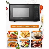 COMMERCIAL CHEF Cu. Ft. Countertop Microwave with Digital Display Microwave & 10 Power Levels