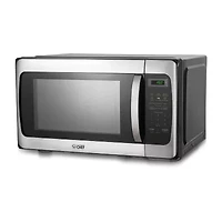 COMMERCIAL CHEF Cu. Ft. Countertop Microwave with Digital Display Stainless Steel Microwave & 10 Power Levels