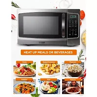 COMMERCIAL CHEF 1.3 Cu. Ft. Countertop Stainless Steel Microwave with Digital Display & 10 Power Levels