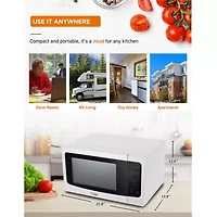 COMMERCIAL CHEF 1.6 Cu. Ft. Countertop Microwave with Touch Controls & Digital Display & 10 Power Levels