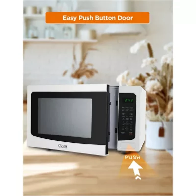 COMMERCIAL CHEF 1.6 Cu. Ft. Countertop Microwave with Touch Controls & Digital Display & 10 Power Levels