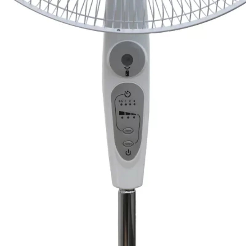 Black+Decker 18-Inch Stand Fan With Remote White