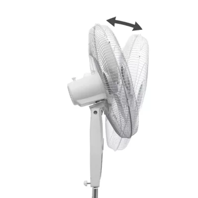 Black+Decker 18-Inch Stand Fan With Remote White