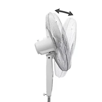 Black+Decker 18-Inch Stand Fan With Remote White
