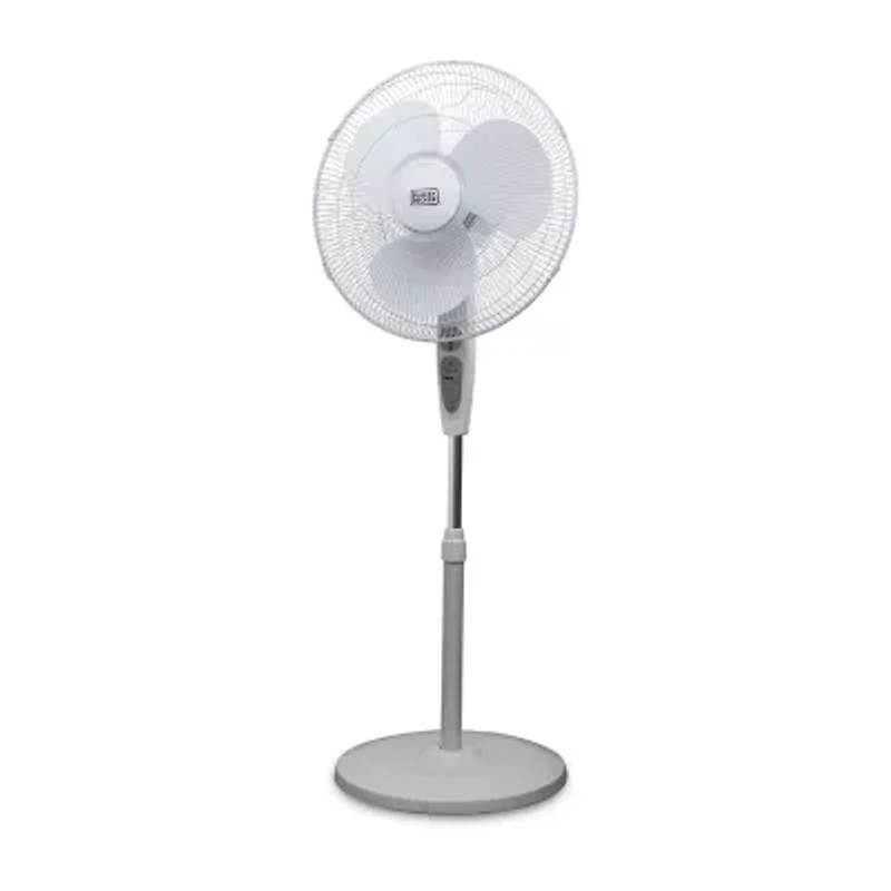 Black+Decker 18-Inch Stand Fan With Remote White