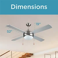 Black+Decker Bcf5252 Ceiling Fan One Size Silver