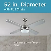 Black+Decker Bcf5252 Ceiling Fan One Size Silver