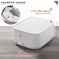 Sharper Image® Foot Bath, Heated Spa with Massage Rollers & LED Display