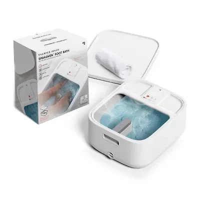 Sharper Image® Foot Bath, Heated Spa with Massage Rollers & LED Display