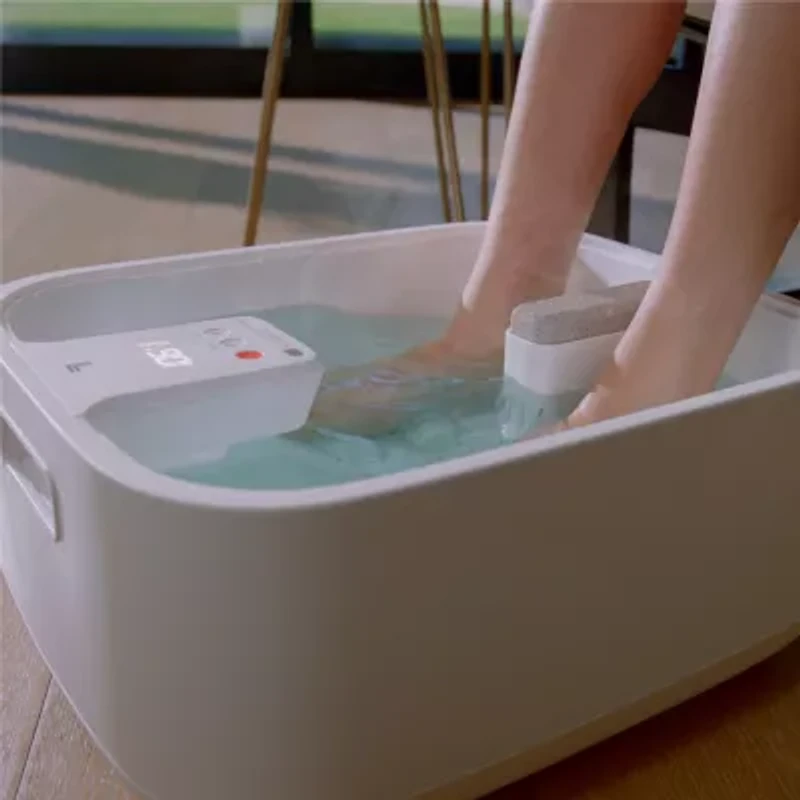 Sharper Image® Foot Bath, Heated Spa with Massage Rollers & LED Display
