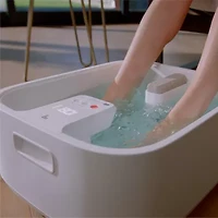 Sharper Image® Foot Bath, Heated Spa with Massage Rollers & LED Display