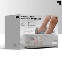 Sharper Image® Foot Bath, Heated Spa with Massage Rollers & LED Display