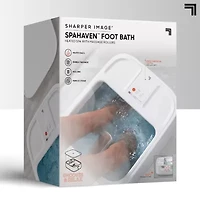 Sharper Image® Foot Bath, Heated Spa with Massage Rollers & LED Display