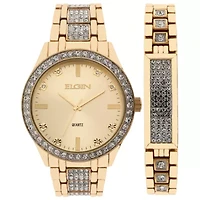 Elgin Mens Two Tone Bracelet Watch Fg160016gtst