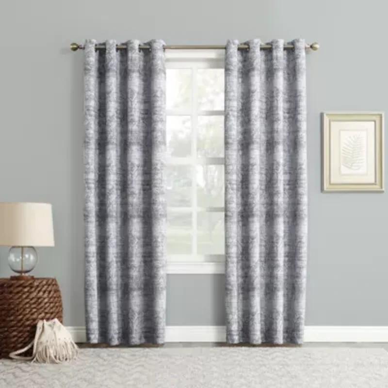 Sun Zero Darren Grommet Top Energy Saving Blackout Single Curtain Panel