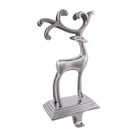 Kurt Adler Silver Reindeer Stocking Hanger Christmas Tabletop Decor