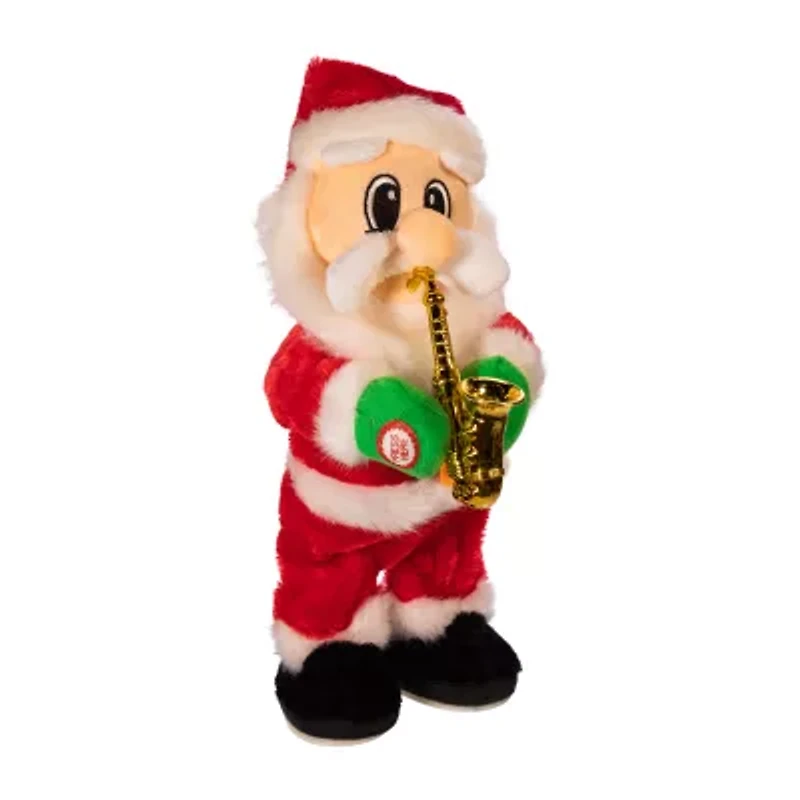 Kurt Adler 14-Inch Battery-Operated Dancing Jazz Santa Christmas Santa Figurine