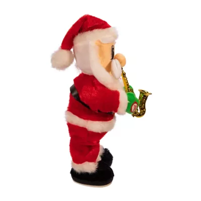 Kurt Adler 14-Inch Battery-Operated Dancing Jazz Santa Christmas Santa Figurine