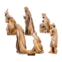 Kurt Adler 3-11.25-Inch Resin Nativity Set 7-pc. Christmas Nativity Figurine