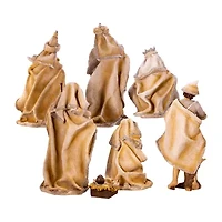 Kurt Adler 3-11.25-Inch Resin Nativity Set 7-pc. Christmas Nativity Figurine