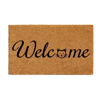 Calloway Mills Kitty Welcome Outdoor Rectangular Doormat