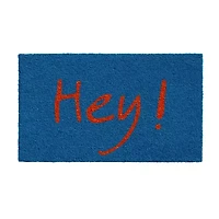 Calloway Mills Hey Grey/Green Outdoor Rectangular Doormat