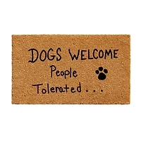 Calloway Mills People Tolerated Outdoor Rectangular Doormat