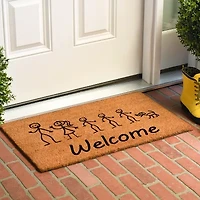 Calloway Mills Stick Family Outdoor Rectangular Doormat