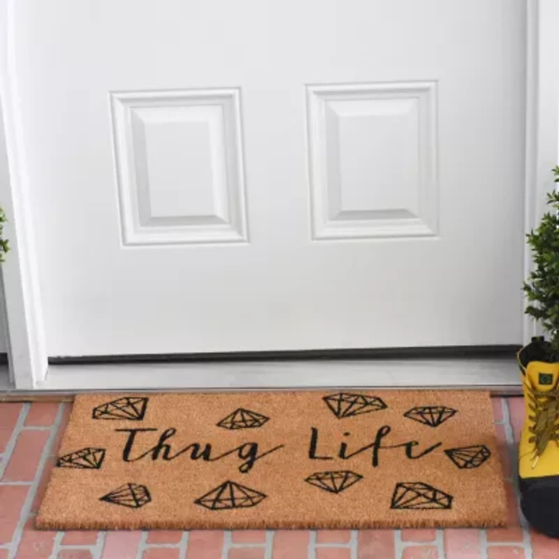 Calloway Mills Thug Life Outdoor Rectangular Doormat