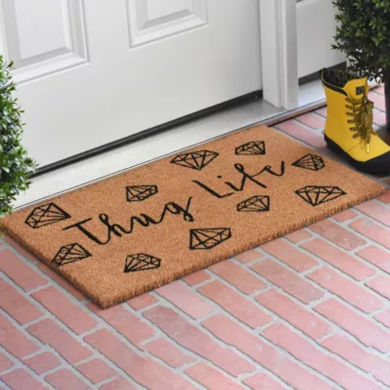 Calloway Mills Thug Life Outdoor Rectangular Doormat