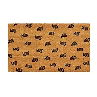 Calloway Mills Lots Of Woof Outdoor Rectangular Doormat
