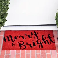Calloway Mills Merry And Bright Outdoor Rectangular Doormat
