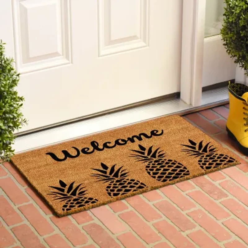 Calloway Mills Pineapple Express Outdoor Rectangular Doormat