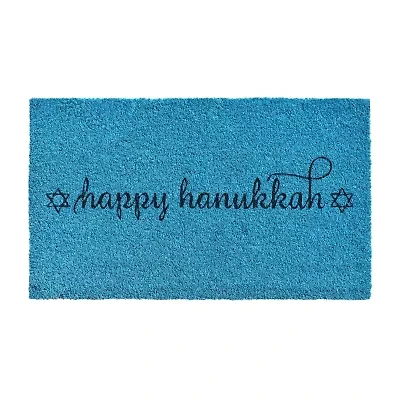 Calloway Mills Happy Hanukkah Outdoor Rectangular Doormat